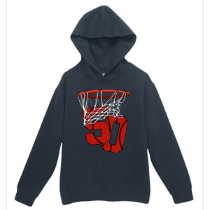 50th Basketball Birthday Basketball And Streetball Gift Urban Pullover Hoodie