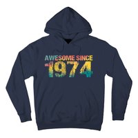 50th Birthday Born 1974 Gift Awesome Since 1974 Hoodie