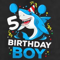 5th Birthday Boy Shark Ocean Theme Party 5 Years Old For Boy Cool Comfort Performance Bucket Hat