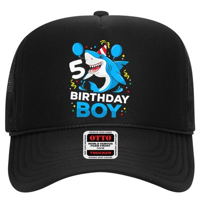 5th Birthday Boy Shark Ocean Theme Party 5 Years Old For Boy Hat