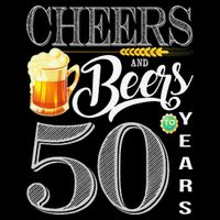 50th Birthday Cheers And Beers To 50 Years Sustainable Bucket Hat