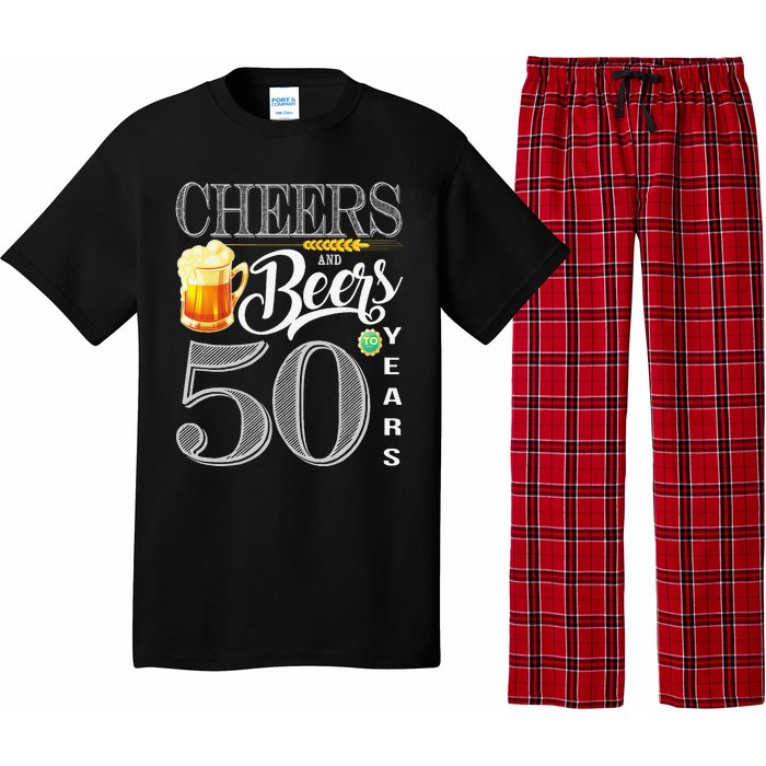 50th Birthday Cheers And Beers To 50 Years Pajama Set