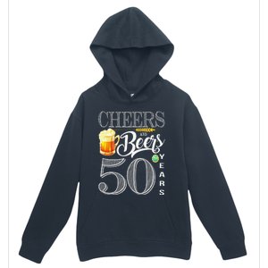 50th Birthday Cheers And Beers To 50 Years Urban Pullover Hoodie