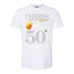 50th Birthday Cheers And Beers To 50 Years Softstyle CVC T-Shirt