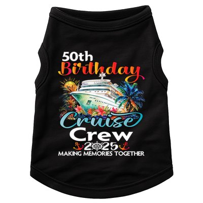 50th Birthday Cruise Crew Friends Family Vacation Matching Funny Gift Doggie Tank