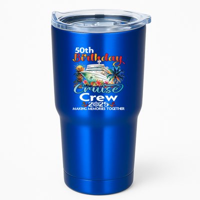 50th Birthday Cruise Crew Friends Family Vacation Matching Funny Gift Tumbler