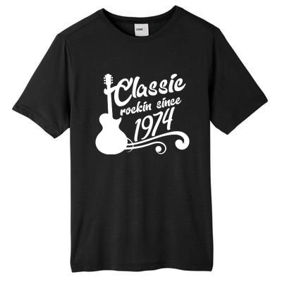 50th Birthday Classic Rockin Since 1974 Tall Fusion ChromaSoft Performance T-Shirt