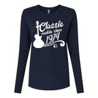 50th Birthday Classic Rockin Since 1974 Womens Cotton Relaxed Long Sleeve T-Shirt