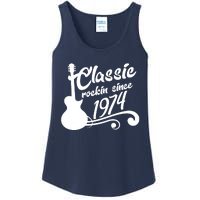 50th Birthday Classic Rockin Since 1974 Ladies Essential Tank