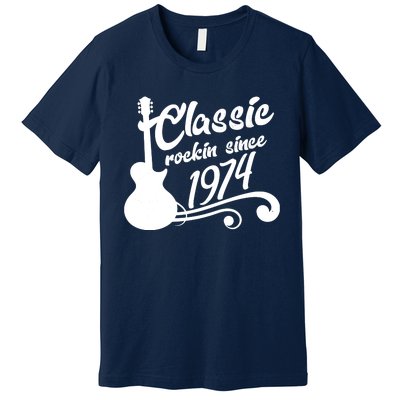 50th Birthday Classic Rockin Since 1974 Premium T-Shirt