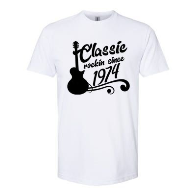 50th Birthday Classic Rockin Since 1974 Softstyle® CVC T-Shirt