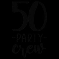 50th Birthday Crew 50 Party Group Friends Visor