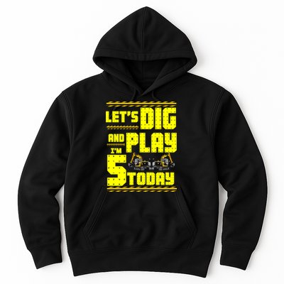 5th Birthday Construction Hoodie