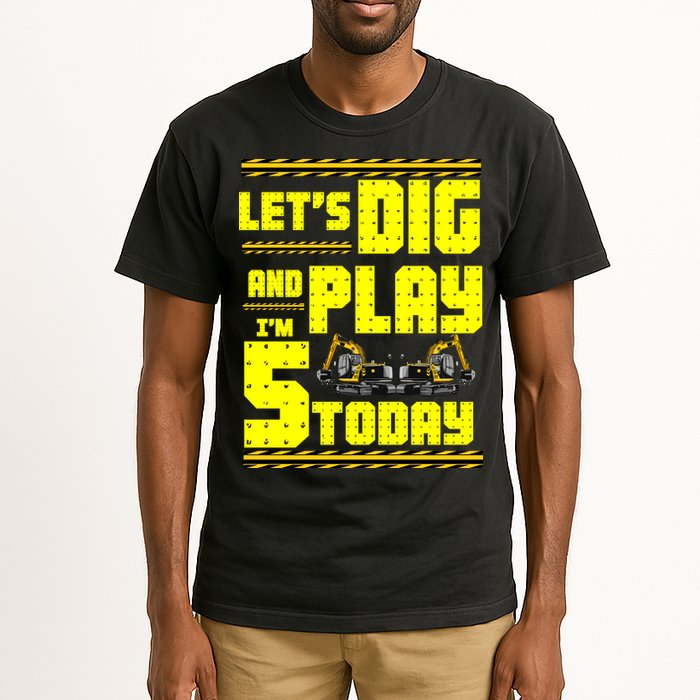 5th Birthday Construction Tall T-Shirt