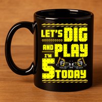 5th Birthday Construction 11oz C Handle Ceramic Mug
