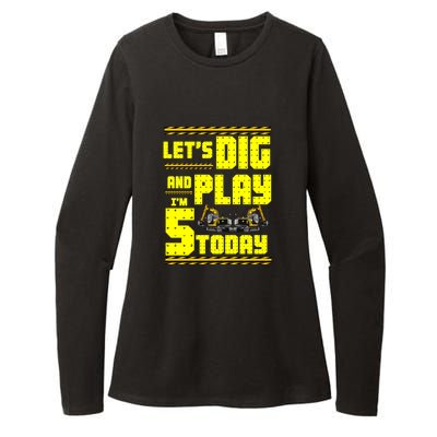 5th Birthday Construction Womens CVC Long Sleeve Shirt