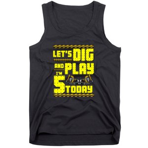 5th Birthday Construction Tank Top