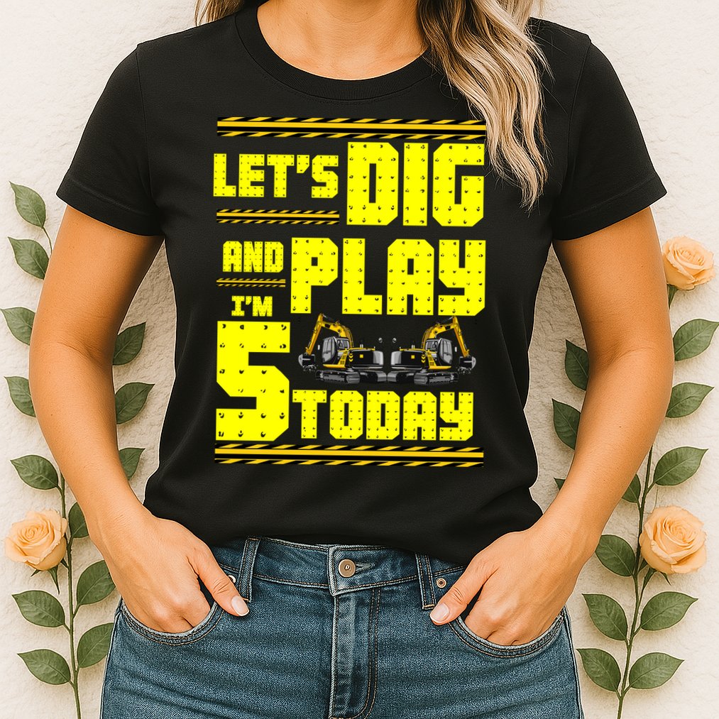 5th Birthday Construction Womens T-Shirt