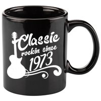 50th Birthday Classic Rockin Since 1973 11oz C Handle Ceramic Mug