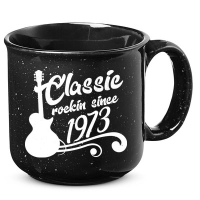 50th Birthday Classic Rockin Since 1973 15oz Campfire Ceramic Mug