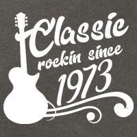 50th Birthday Classic Rockin Since 1973 Cotton Canvas Backpack