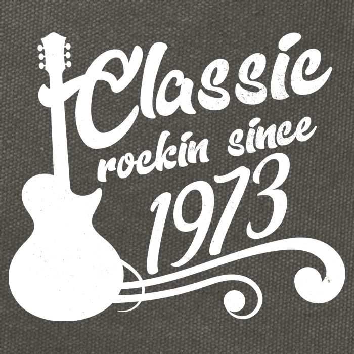 50th Birthday Classic Rockin Since 1973 Cotton Canvas Backpack