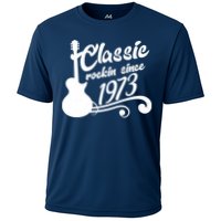 50th Birthday Classic Rockin Since 1973 Cooling Performance Crew T-Shirt