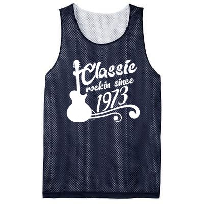 50th Birthday Classic Rockin Since 1973 Mesh Reversible Basketball Jersey Tank