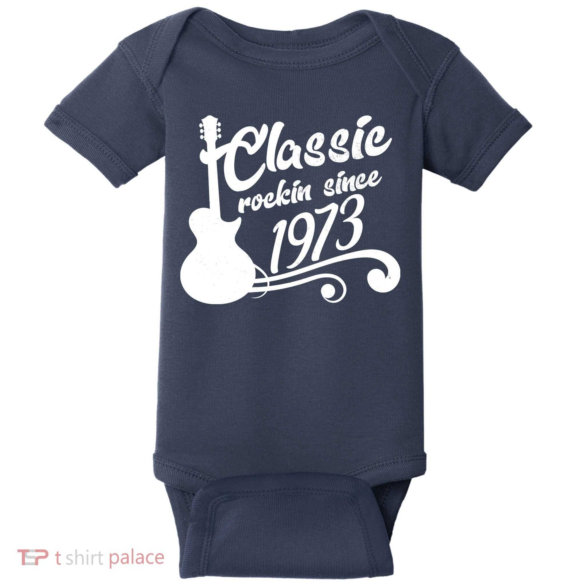 50th Birthday Classic Rockin Since 1973 Baby Bodysuit