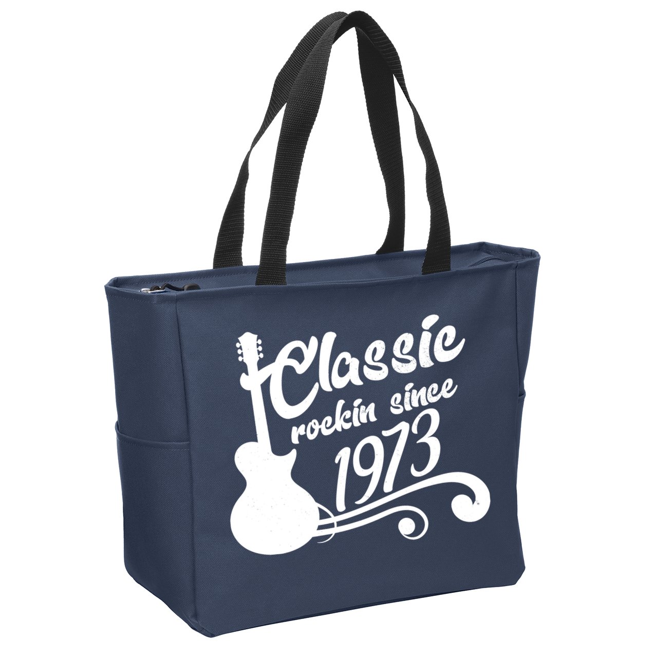 50th Birthday Classic Rockin Since 1973 Zip Tote Bag