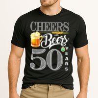 50th Birthday Cheers And Beers To 50 Years Cooling Performance Crew T-Shirt