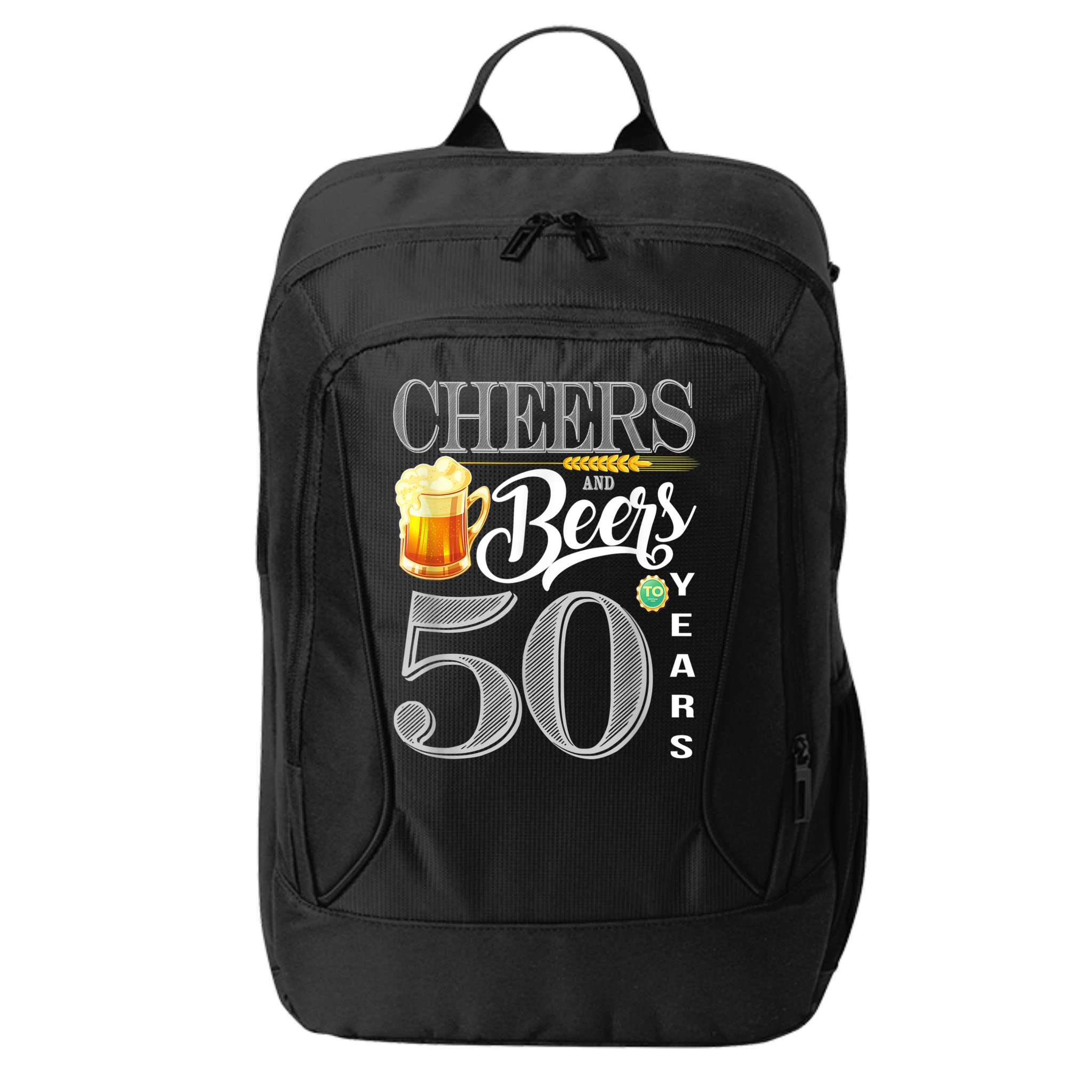 50th Birthday Cheers And Beers To 50 Years City Backpack