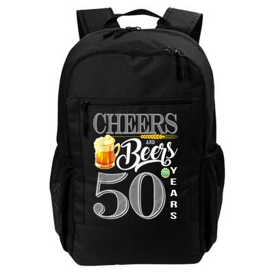 50th Birthday Cheers And Beers To 50 Years Backpack