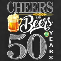 50th Birthday Cheers And Beers To 50 Years Adult Drive Performance Visor