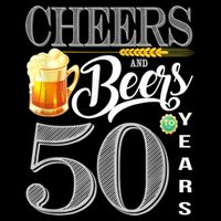 50th Birthday Cheers And Beers To 50 Years 16 in Basic Backpack