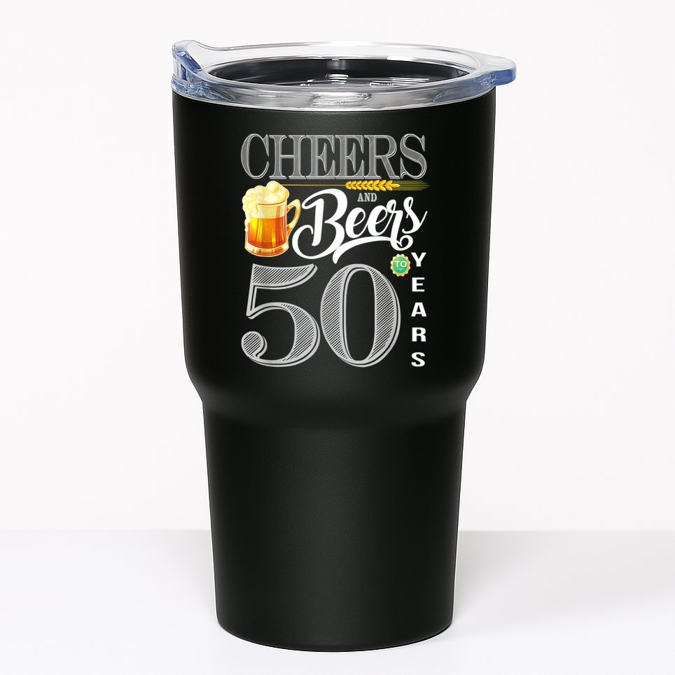 50th Birthday Cheers And Beers To 50 Years Tumbler