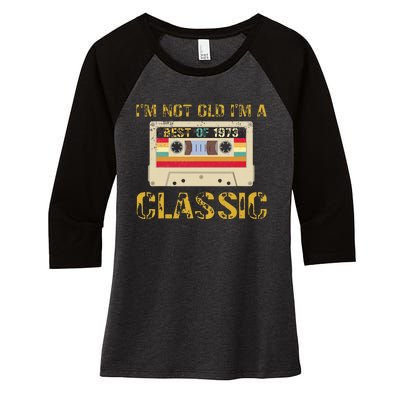 50 Birthday Decorations Best Of 1973 BDay 50th Birthday Women's Tri-Blend 3/4-Sleeve Raglan Shirt