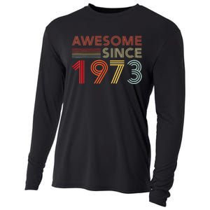 50 Birthday Decorations M.e.n.s WoM.e.n.s 1973 BDay 50th Birthday Cooling Performance Long Sleeve Crew