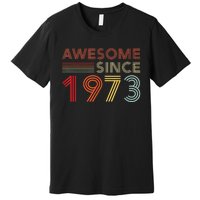 50 Birthday Decorations M.e.n.s WoM.e.n.s 1973 BDay 50th Birthday Premium T-Shirt