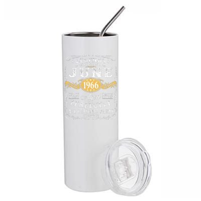 57th Birthday Decoration Legends Were Born In June 1966 Stainless Steel Tumbler