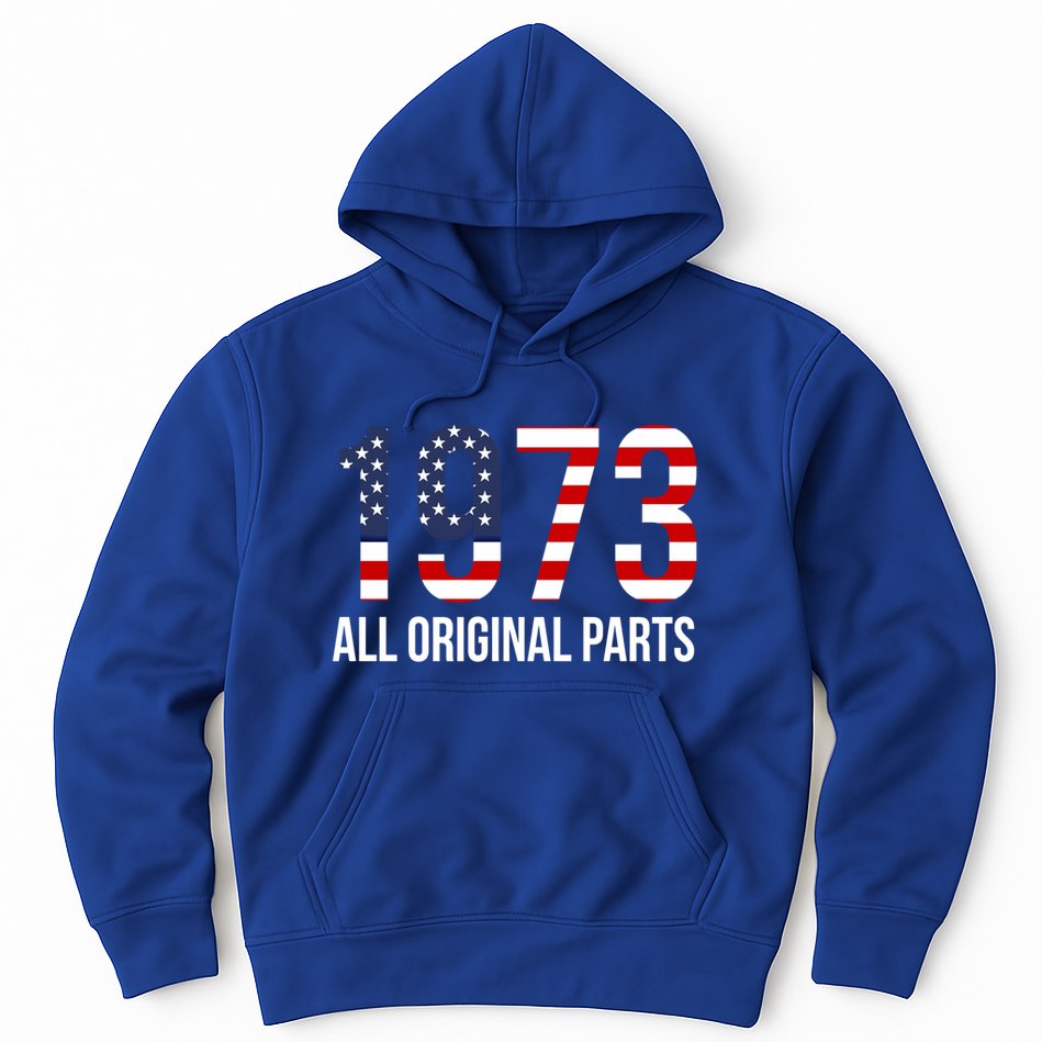 50th Birthday Design – 1973 Us America Flag Gift Hoodie