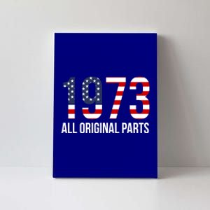 50th Birthday Design – 1973 Us America Flag Gift Canvas