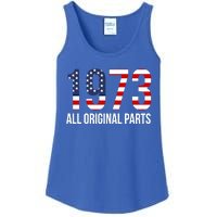 50th Birthday Design – 1973 Us America Flag Gift Ladies Essential Tank