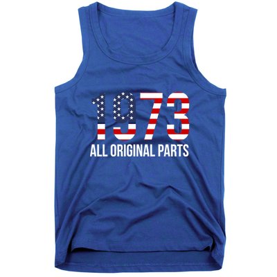 50th Birthday Design – 1973 Us America Flag Gift Tank Top