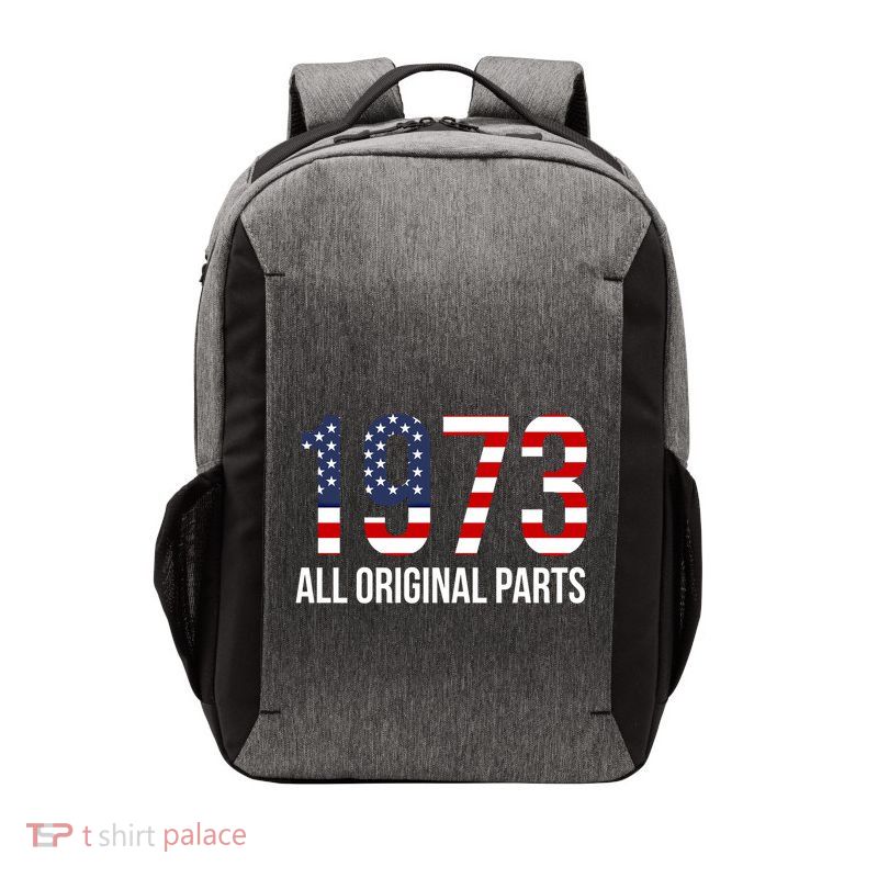 50th Birthday Design – 1973 Us America Flag Gift Vector Backpack