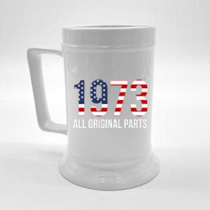 50th Birthday Design – 1973 Us America Flag Gift Beer Stein