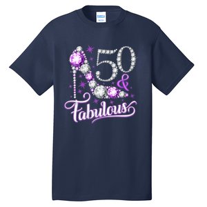 50th Birthday Design. 50 & Fabulous W.O.M.E.N Ladies Tall T-Shirt