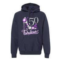 50th Birthday Design. 50 & Fabulous W.O.M.E.N Ladies Premium Hoodie