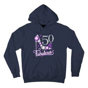 50th Birthday Design. 50 & Fabulous W.O.M.E.N Ladies Tall Hoodie