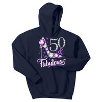 50th Birthday Design. 50 & Fabulous W.O.M.E.N Ladies Kids Hoodie